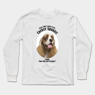 Lucky Cocker Spaniel Long Sleeve T-Shirt